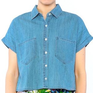 DENIM CROP TOP